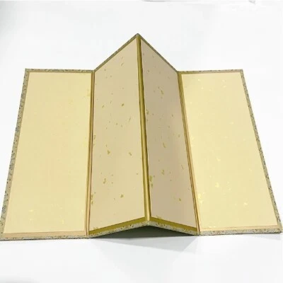 Folleto en blanco doblado de papel Xuan caligrafía china medio maduro pintura cartón Foto 1 de 4