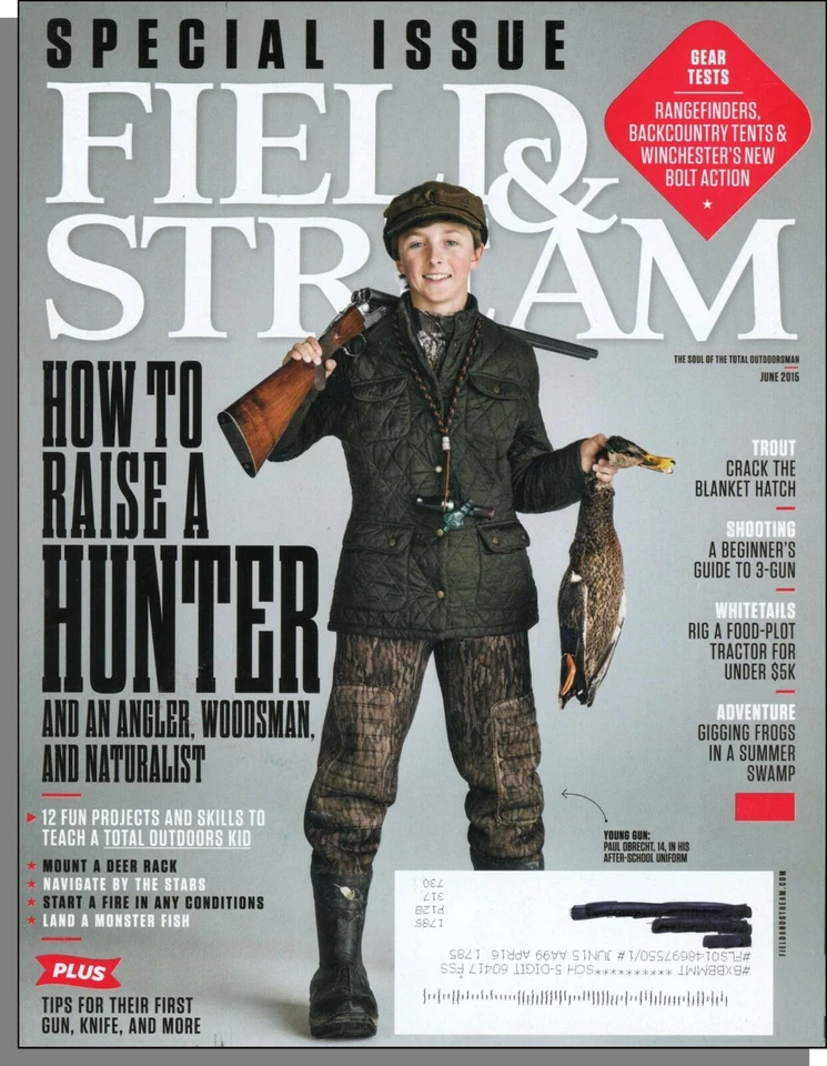 Field & Stream - 2015, June - How to Raise a Hunter, Angler, Woodsman     - Image 1 of 1