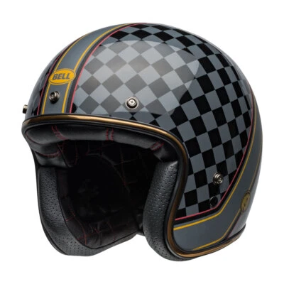 Helm Jet Cafe Racer BELL CUSTOM 500 Roland Sand Wreakers Schwarz Gold Matt
