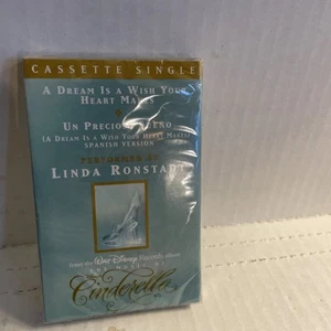 Cinderella Walt Disney Records 1995 Linda Ronstadt Single Cassette New Sealed - Picture 1 of 6