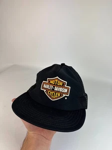 Verdadero sombrero de camionero Harley Davidson Snapback de colección malla estampado abullonado logotipo - Imagen 1 de 6
