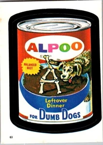 1982 Topps Wacky Packages Album Sticker #63 Alpoo Hundefutter - kostenloser Versand - Bild 1 von 2