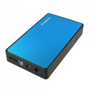 Simplecom SE325 Tool Free 3.5' SATA HDD to USB 3.0 Hard Drive Enclosure - Blue E - Picture 1 of 3