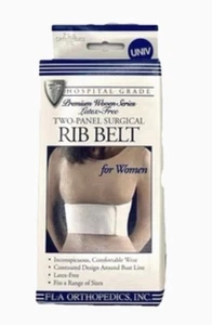 CINTURÓN COSTILLA QUIRÚRGICA UNIVERSAL DE DOS PANELES FLA PARA MUJER HOSPITAL GRADO ÚNICO TALLA - Imagen 1 de 3