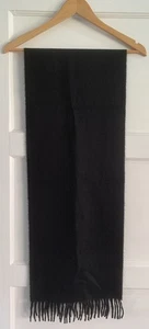 PERUVIAN CONNECTION - Women’s 100% Baby Alpaca Black Scarf Size - One Size - Picture 1 of 9