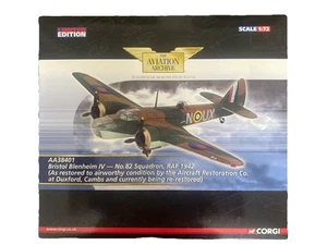 Corgi Aviation 1:72 Bristol Blenheim IV AA38401 RAF 82 Sqn 1942 Duxford Restored - Picture 1 of 17