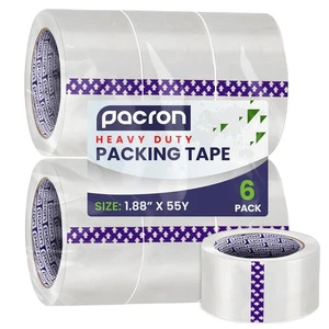 Packing Tape - 1.88 Inch x 110 Yard of Clear Tape for Moving Supplies (Clear) - Picture 1 of 81