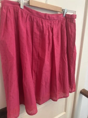 Isaac Mizrahi for Target Women’s Pink A-Line Skirt Lined Cotton Blend Size 16 - Image 1 of 4