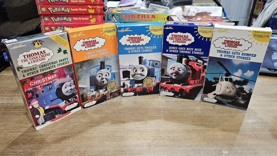 Thomas the Tank Engine Friends Christmas Party's tory Teller George Carlin VHS - Image 1 of 4