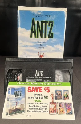 DreamWorks’ “Antz” (VHS, 1999, Clamshell) - w/ Insert - Free Shipping - Image 1 of 4