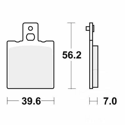 TRW Brake Pad Sintered MCB75SI Fits Ducati GTV 500 1977-1978 - Image 1 of 2