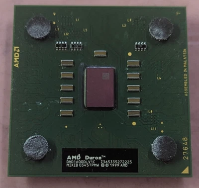 AMD Duron 1600 DHD1600DLV1C 1.6GHz Socket A 64KB L2 Vintage CPU Processor - Image 1 of 3