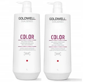 Goldwell Dualsenses Color Brilliance Shampoo & Conditioner Liter Duo - Picture 1 of 2