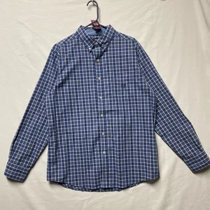 Chaps Easy Care Herren Medium Hemd blau kariert kariert langarm Button-Down - Bild 1 von 7