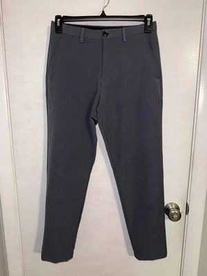 J. Ferrar Men's Size 28X30 Gray Dress Pants Flat Front Slim Fit Stretch EUC - Image 1 of 4