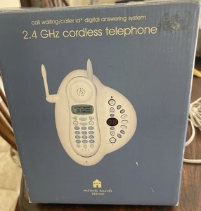 Téléphone sans fil Michael Graves Digital Answering System 2,4 GHz vintage 1999 - Photo 1/4