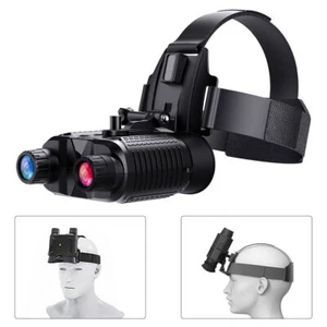 3D Digital Night Vision Goggles Head Mount Binoculars Infrared Hunting Telescope - Picture 1 of 21