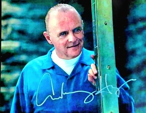 Anthony Hopkins 8 x 10 signiert handsigniertes Hannibal-Lecter Schweigen der Lämmer - Bild 1 von 1