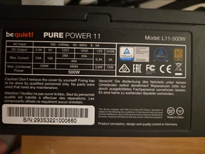 be quiet! pure power 11 500w 80+ gold - Photo 1/2