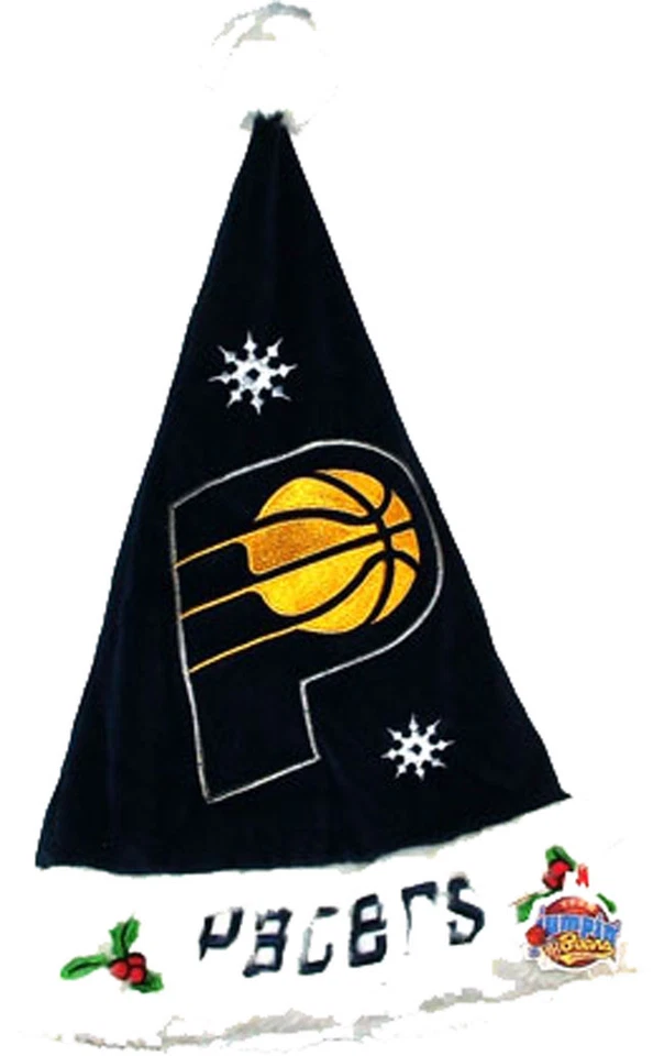 Indiana Pacers Baloncesto Santa Sombrero Navidad Vacaciones Equipo NBA Usable Foto 1 de 1