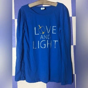 NWT Melrose & Market Love and Light Dreidel Sparkle Shirt - Size M (8/10) - Picture 1 of 3