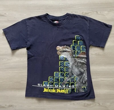Vintage Jurassic Park 3 Movie Promo Shirt Slashmaster Youth Medium - Image 1 of 3