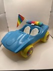 Vintage 1983 Mattel Rainbow Brite Color Buggy Car, Pillow, Flag