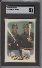 BARRY BONDS SGC 8 1988 TOPPS TIFFANY BASEBALL #231 PIRATES LEADERS 9303