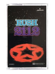 Rush - 2112 - Cassette Tape 7142483 - Mercury Paper Labels 1976