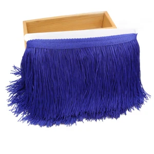 3 Yards Chainette Long Tassel Fringe Trimmings Dance Costume Sewing Material DIY - Picture 1 of 24