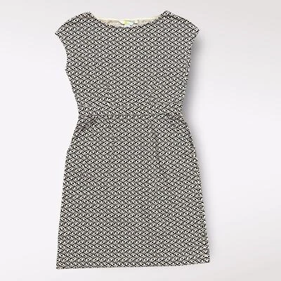 Mini Vestido Boden Phoebe Negro Rosa Algodón Línea A Geométrico Talla EE. UU. 4P Preppy Foto 1 de 4