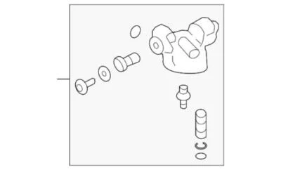Genuine GM 2005-2011 Buick Cadillac Lucerne Deville Oil Filter Adapter 19418234 - Image 1 of 2