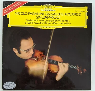 Salvatore Accardo Paganini-24 Caprices-Duo merveille-God Save the King 2 LP gate - Image 1 of 4
