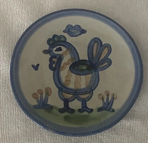M.A. Hadley Pottery Bread Dessert Plate Chicken Rooster 6” - Picture 1 of 8