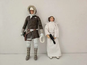 Star Wars Black Series 6" Inch Hoth Han Solo and ANW Princess Leia-Loose - Picture 1 of 1