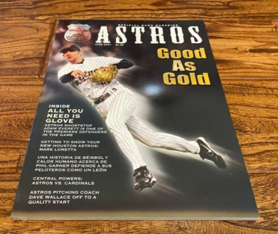 June 2007 Houston Astros Game Program Stadium Only Adam Everett Good as Gold - Image 1 of 3