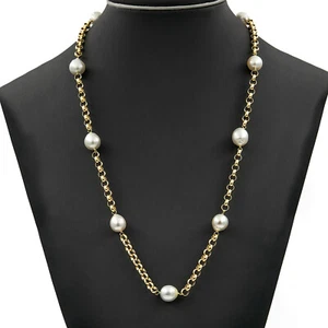 Collar Mujer oro 18k con autenticas perlas Australianas de los mares del sur - Imagen 1 de 4