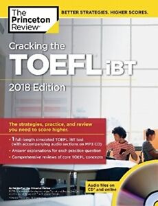CRACKING THE TOEFL IBT MIT AUDIO-CD, 2018 AUSGABE: THE von Princeton Review *sehr guter Zustand*