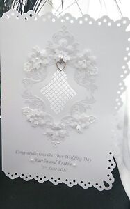 Handmade Personalised Wedding/Anniversary/Engagement/Birthday/all occasions card