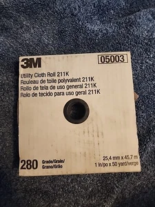 3M 05003 211K Series Utility Cloth Roll, 1 in W x 50 yd L, 280 Grit - Picture 1 of 4