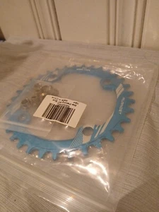 Bike Chainring 34t Blue - Picture 1 of 5