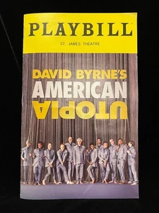 AMERICAN UTOPIA PLAYBILL David Byrne's St. James Theatre February 2022 OBC - Picture 1 of 4