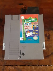 Sesame Street ABC Letter Go Round - Nintendo NES Game Authentic - Picture 1 of 3