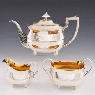 Sterling Silver Tea Set Edinburgh 1810 - Image 1 of 4