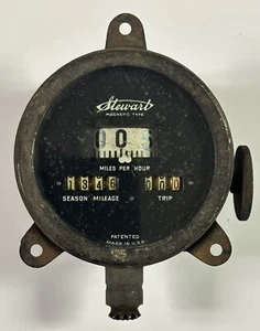 Ford Model T Stewart Warner Speedometer Odometer Magnetic Type Antique Nice - Picture 1 of 5