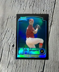 2003 Bowman Chrome Blue Refractors #178 Tyler Johnson Cardinals Rookie RC