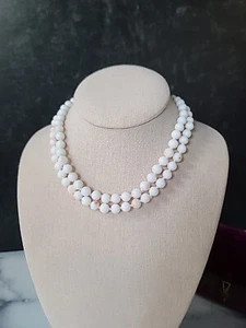 Double-Stranded Glass Beaded Necklace Vintage, READ - Picture 1 of 10