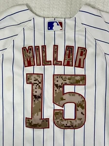 Camiseta deportiva majestuosa camuflada cosida Kevin Millar juvenil MD 17" X 24" RARA DIFÍCIL DE ENCONTRAR - Imagen 1 de 10