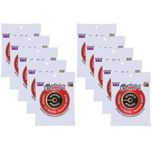 Martin MA535T Acoustic Lifespan 2.0 Guitar Strings, Custom Light 10-PACK - Picture 1 of 3