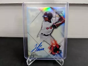 Autografo 2021 Bowman Sterling Jose Tena Prospect 32/150 #BSPA-JT Indians - Foto 1 di 2